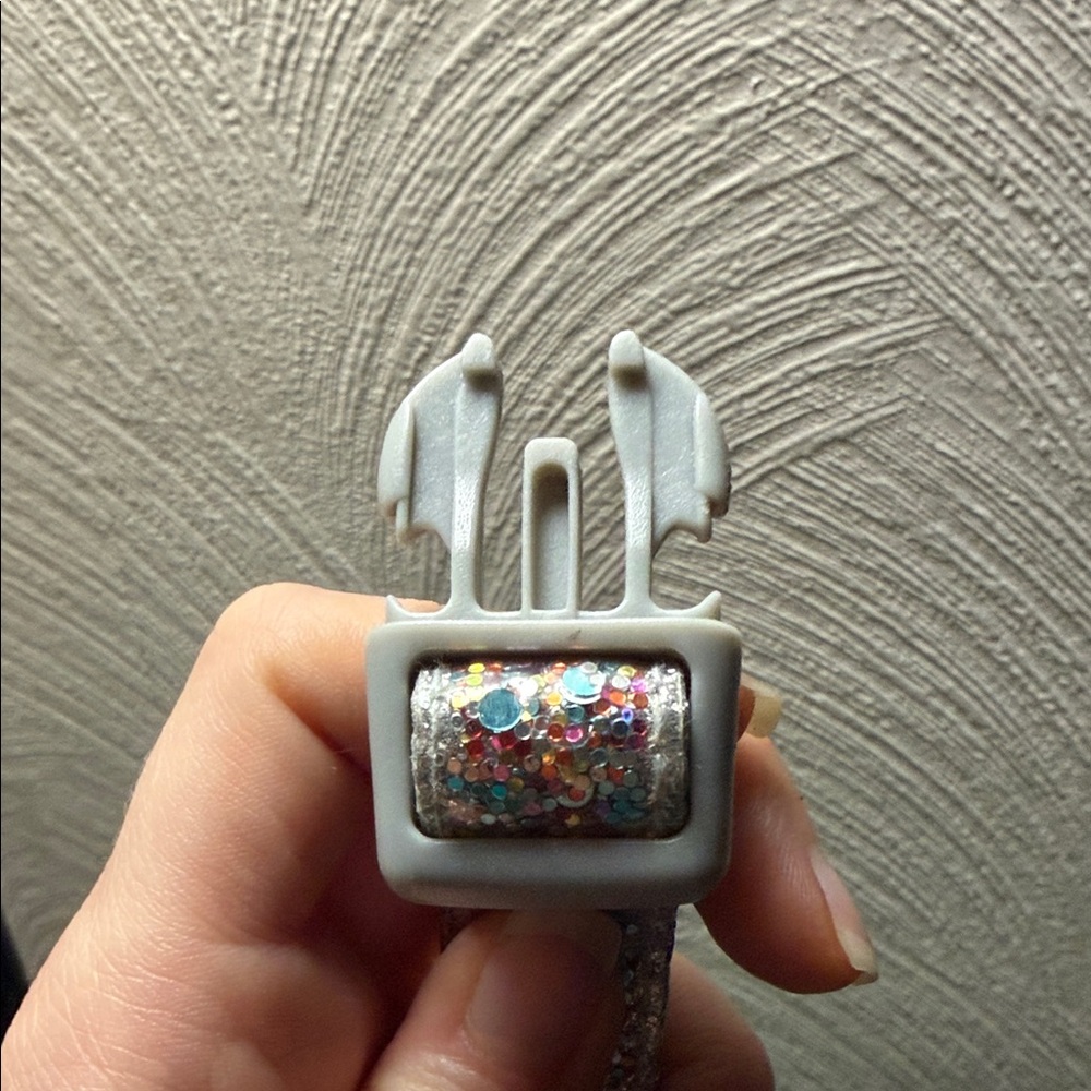 Packed Party Glittery Silver and Pink Dog Collar - Picture 9 of 11
